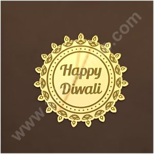 Cake Decor™ Acrylic Happy Diwali Charms For Hampers Cake and Cupcakes Toppers ( SBMT-DCharms-007 )