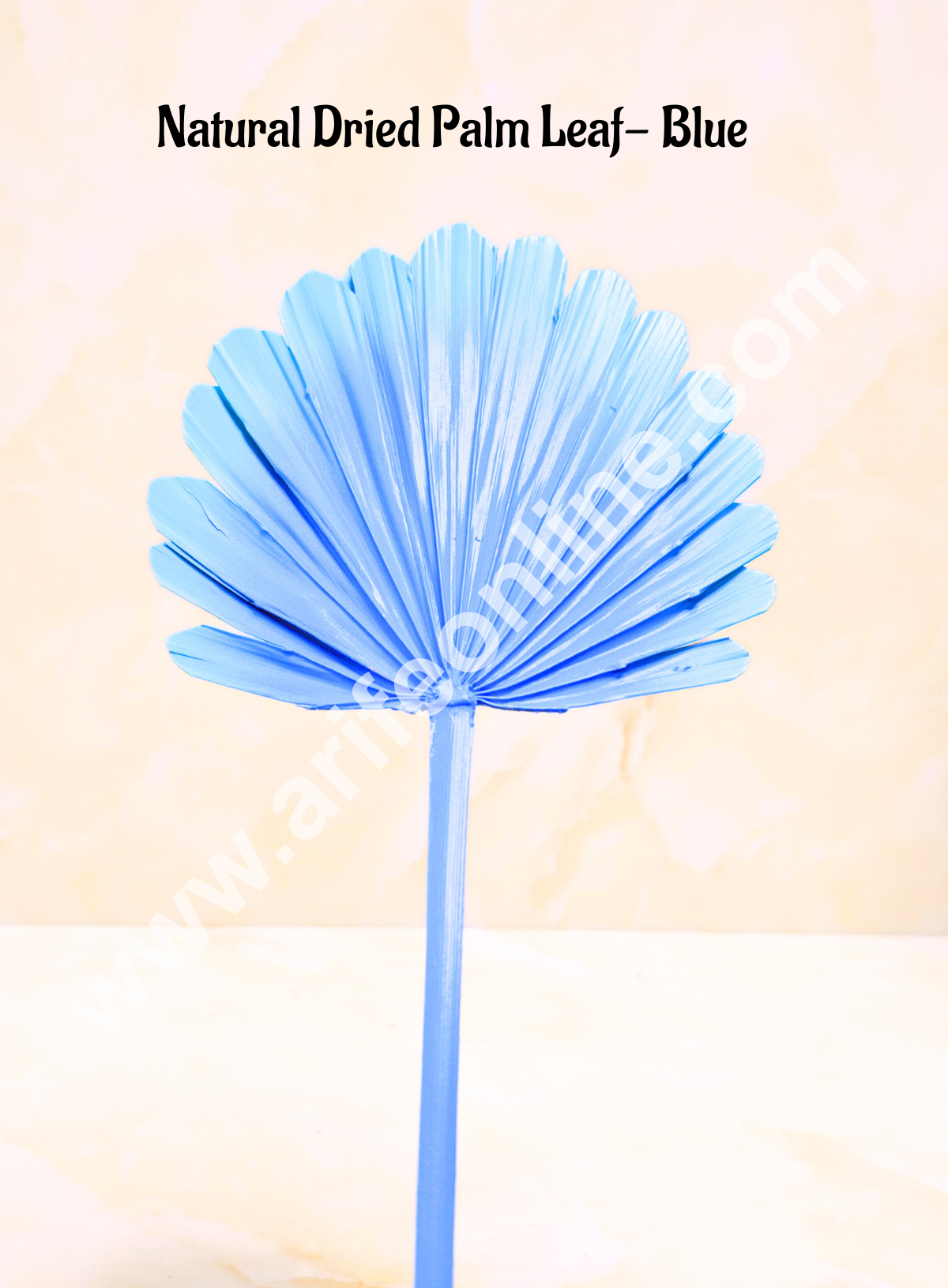 Cake Decor Natural Palm Leaf For Cake Decoration - Gradient Blue (1 pc pack)
