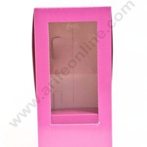 Purple Ice Cream Cone Cake Holder Box (1Pc)|11" x 5.5" x 5.5" - CAKE DECOR™