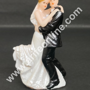 CAKE DECORβ’ 1 Pcs Wedding Couple Ceramic Figure Cake Topper Decorations (SBCT-22921A-J)
