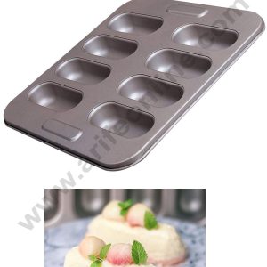 Cake Decor 8 Cavity Non Stick  Mini Hotdog Shaped Cake Pan, Bread Mold, Baking Cake Mould