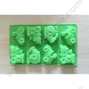 Cake Decor 8 Cavity Silicon Car Shape Mould Baking Chocolate Cake (SBSM-834)