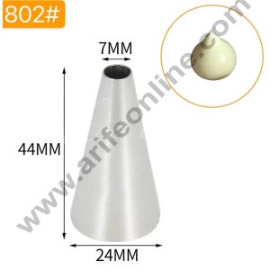 CAKE DECORβ’ MRF Icing Nozzle no 802 | Round Piping Nozzle for Cake & Cupcake Decoration
