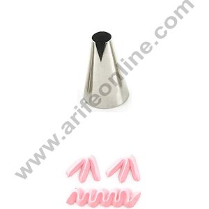 Cake Decor Small Nozzle - No. 839 Medium"V" Cut/Saint Honore Piping Nozzle