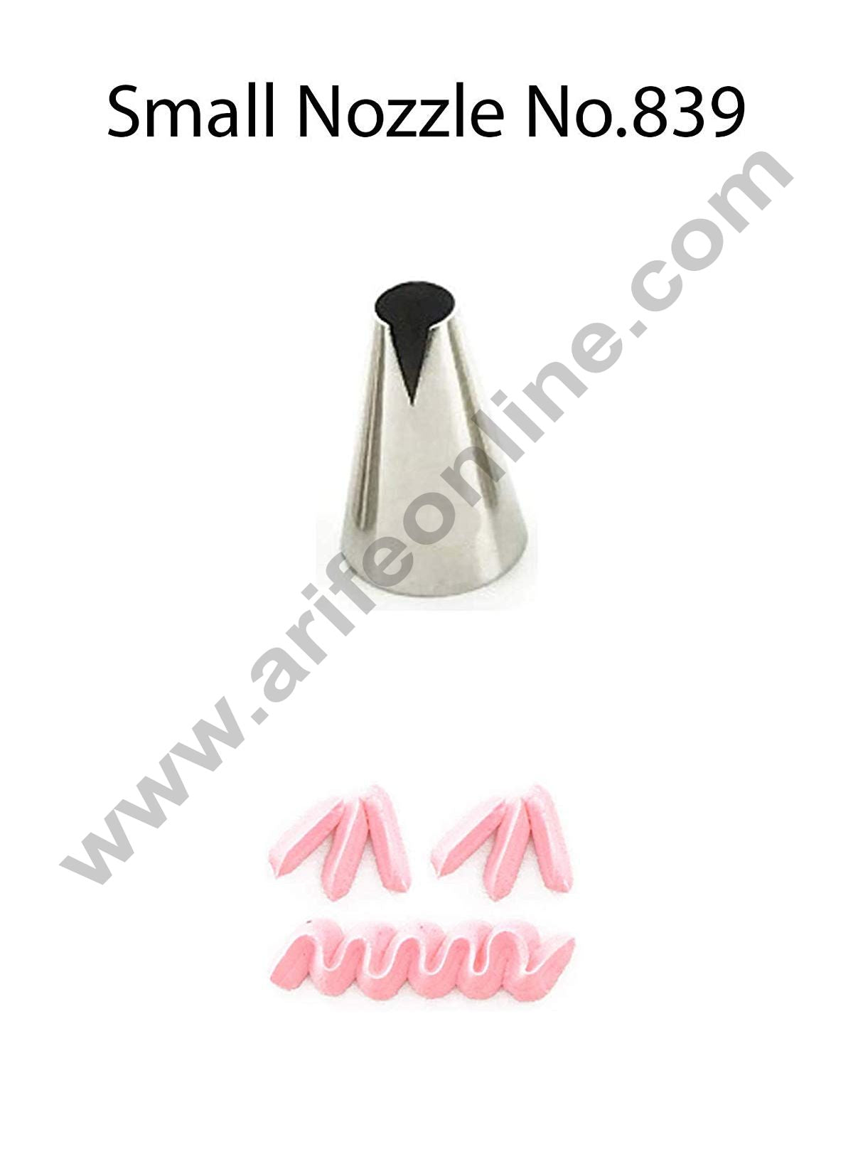 Cake Decor Small Nozzle - No. 839 Medium"V" Cut/Saint Honore Piping Nozzle