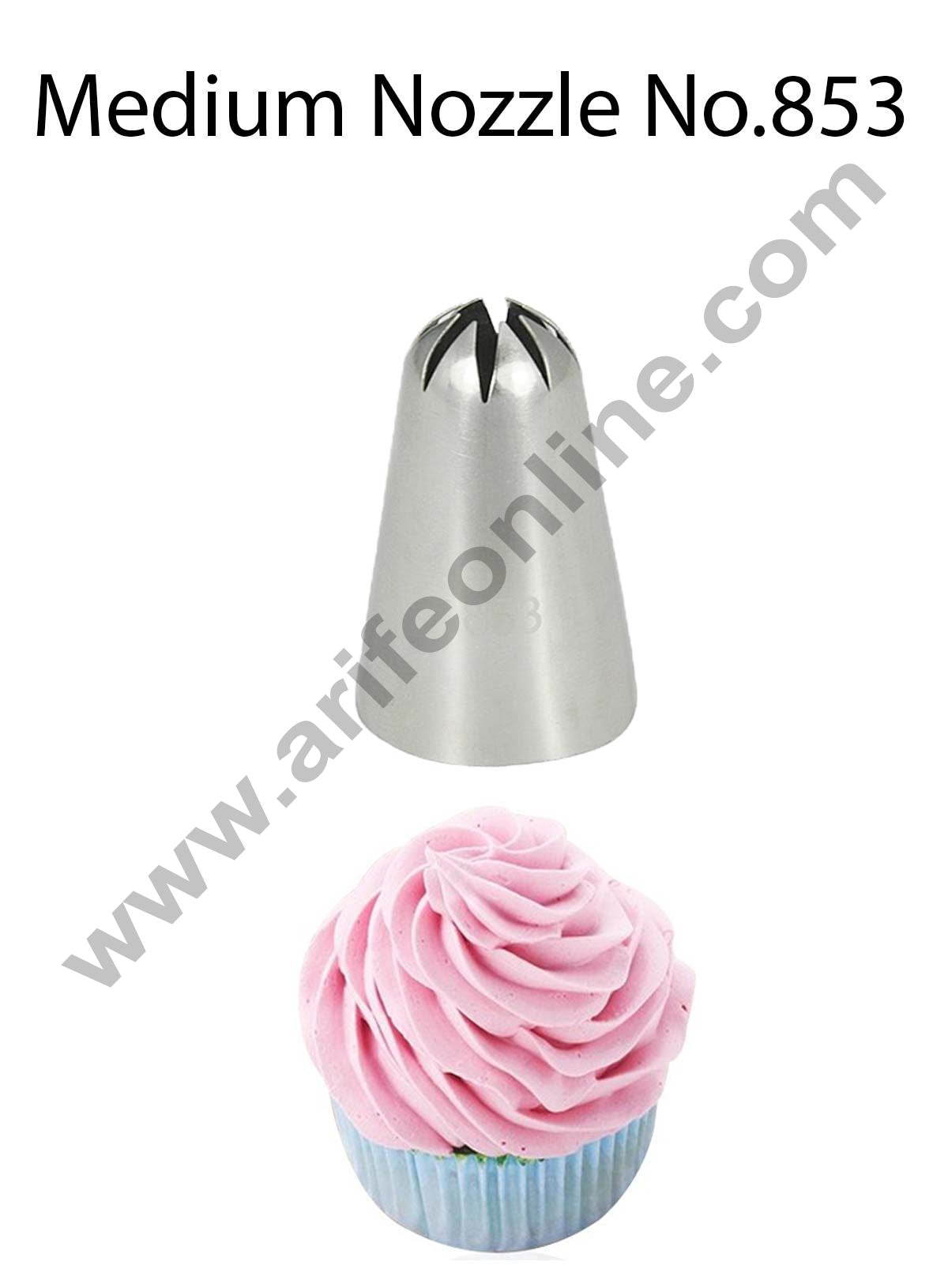 Cake Decor Medium Nozzle - No. 853 Closed Star Piping Nozzle