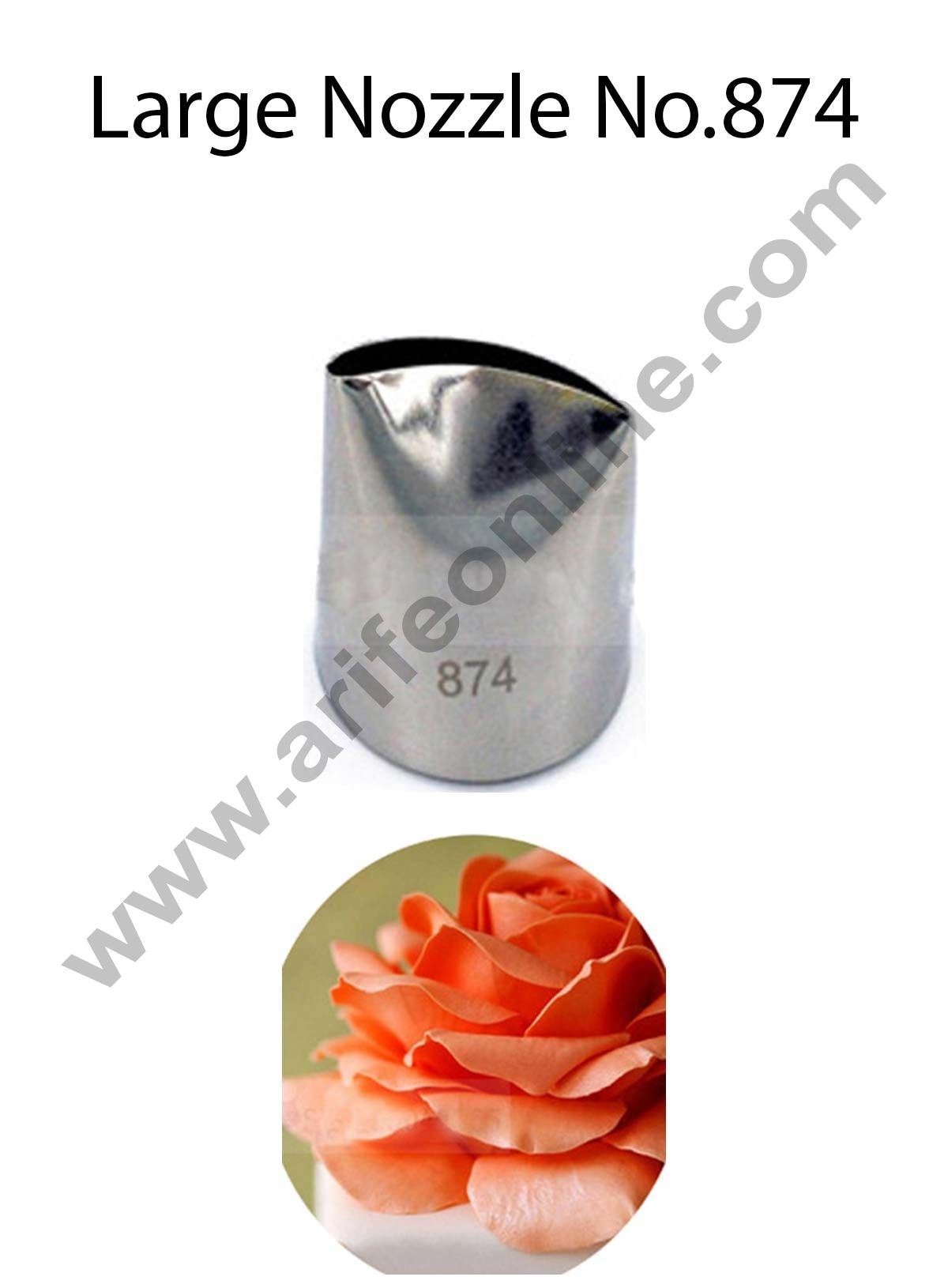 Cake Decor Large Nozzle - No. 874 Petal Piping Nozzle