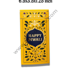 Yellow Diwali Chocolate Bar Box  (Pack of 10 Pcs ) CAKE DECOR™