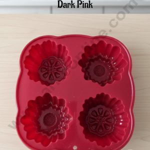 CAKE DECOR™ 4 Cavity Silicone Poppy Muffin Mold - 1 Piece - CK3-024