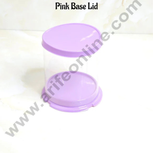 CAKE DECORβ’ Mini Pinata Round Cake Box With Purple Base Lid | Gift Box | Hamper Box | Pinata Box | 1 piece box.