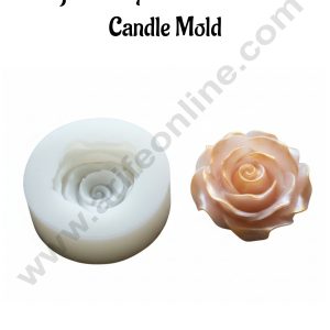 CAKE DECORβ’ Single Cavity 3D Rose Silicone Candle MoldβSB-SCM-DYF6196 β