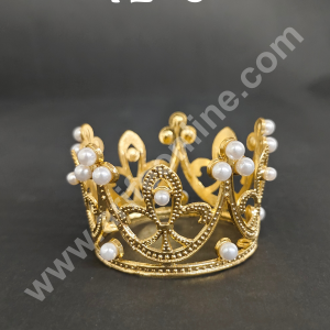 CAKE DECOR™ Birthday Cake Crown Chandelier Design Cake Topper Wedding, Cake Decoration For King, Queen, Prince & Princess Party Wedding Hair Accessories(SBMT-Cr-72-6)