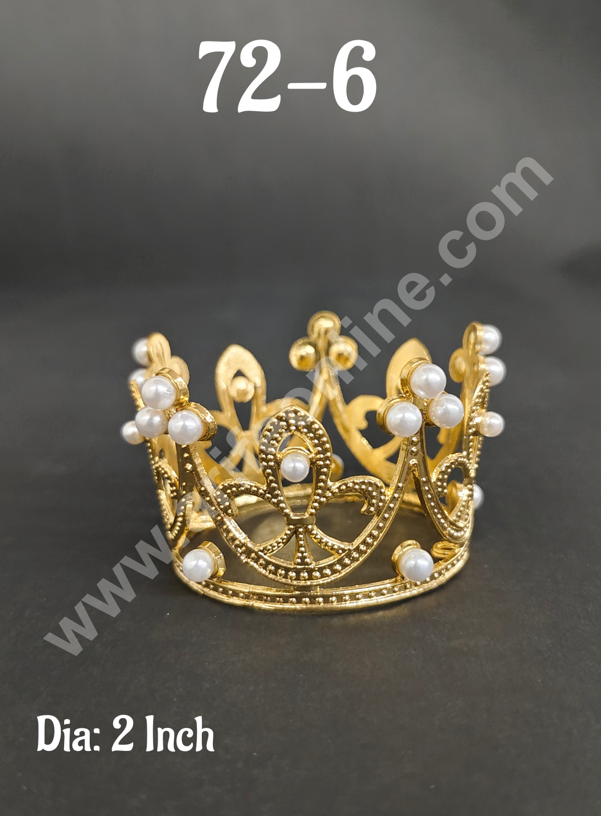CAKE DECOR™ Birthday Cake Crown Chandelier Design Cake Topper Wedding, Cake Decoration For King, Queen, Prince & Princess Party Wedding Hair Accessories(SBMT-Cr-72-6)