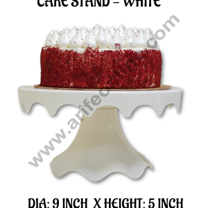 CAKE DECORβ’ Small Detachable Plastic Cake Stand Drop Shaped| Cupcake Stand | Display Stand - White