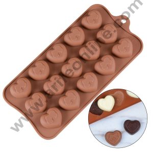 Cake Decor 15 Cavity Valentine Kissing Heart Chocolate Silicone Chocolate Mould