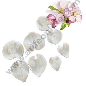 Cake Decor Silicon 8 Pcs Veined Leaves Set Fondant Gumpaste Marzipan Mould