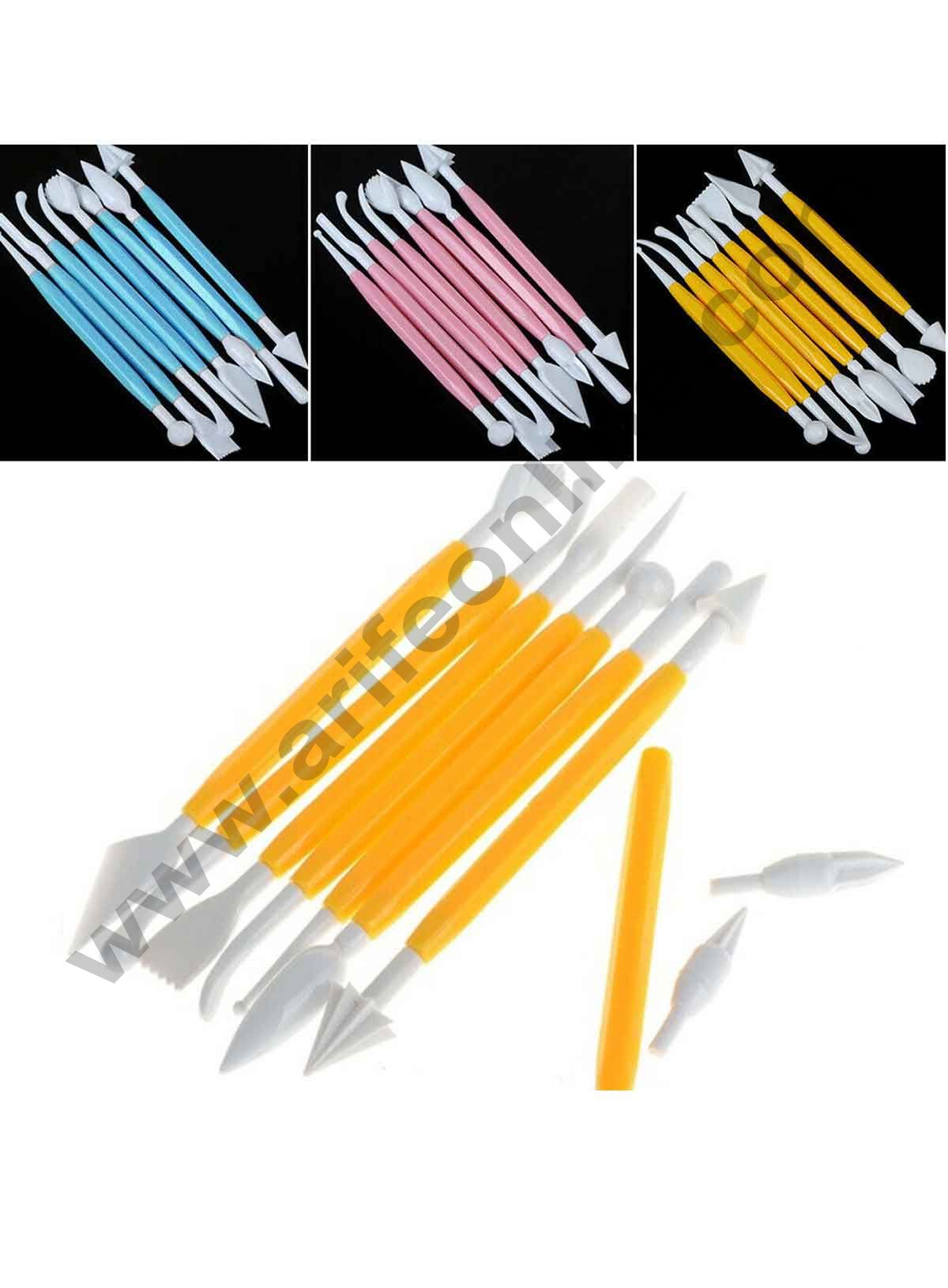 Cake Decor 8Pcs New Cake Modelling Tools Set Fondant Clay Cutter Carve Pen Mould Mold Tool