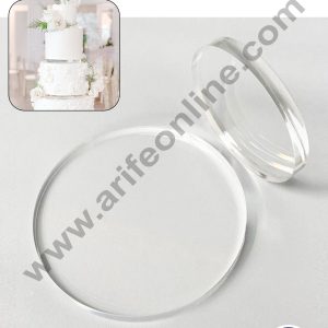 CAKE DECOR™ 8 inch Round Acrylic Disk Cake Spacer | Cake Divider Spacer | Cake Decortaion