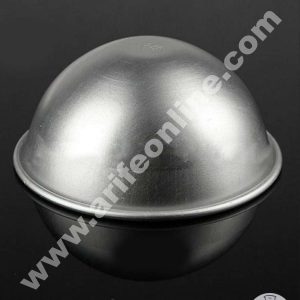 Cake Decor 2pcs Aluminum Half Sphere Ball Cake Mould, Round Cake Molds,Dome Cake Moulds ( 8 inch Diameter X 3.5 inch Height) No.8