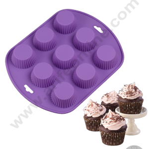 Cake Decor 9 Cavity Silicon Tart Mould Baking Chocolate Cake (SBSM-826)