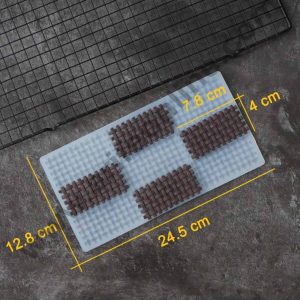 Cake Decor Silicon 9 in 1 Basket Weave Shape Chocolate Garnishing Mould Cake Insert Decoration Mould