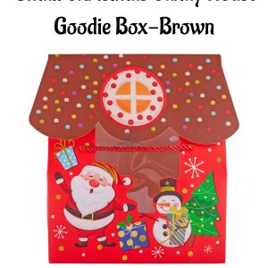Small Christmas Candy House Goodie Box-Brown | 19 x 9 x 23 cm | 1 Piece - CAKE DECORβ’