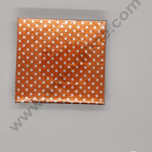 CAKE DECOR™ 8x8 cm Dotted Print Aluminum Cut Foil Wrappers – Pack of 200 | Multicolor