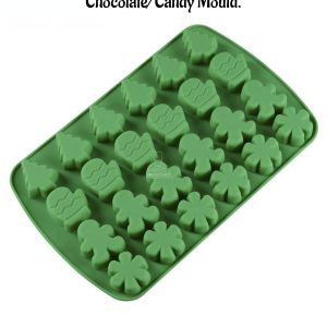 CAKE DECOR™ 24 Cavity Silikolove Christmas Elements Silicone Chocolate/Candy Mould - SBSM-JSC2145