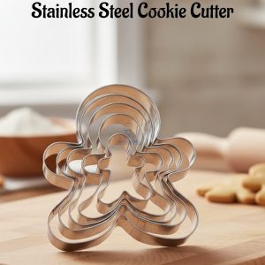 CAKE DECORβ’ 5 Pcs Gingerbread Shape Stainless Steel Cookie Cutter|Cutter Bakeware Mould|