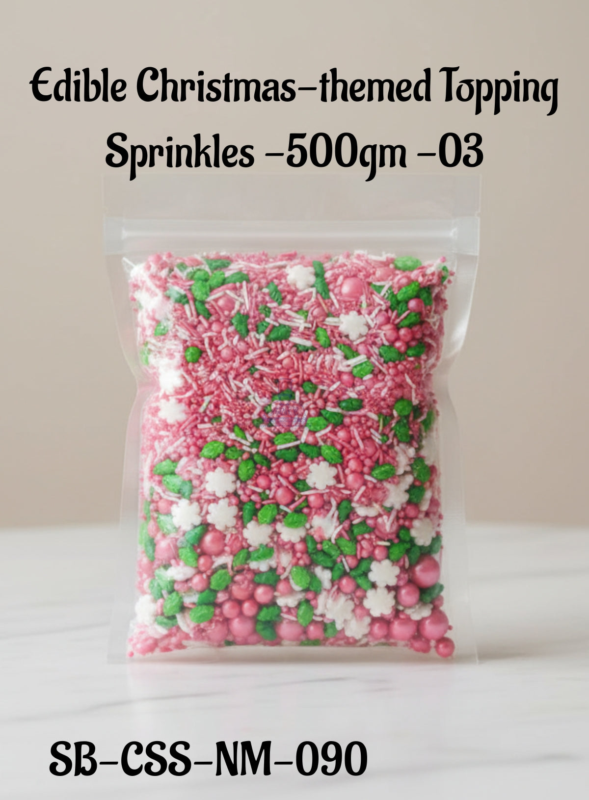 CAKE DECOR™ Edible Christmas-themed Topping Sprinkles - 500gm - 03