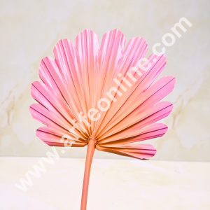 Cake Decor Natural Palm Leaf For Cake Decoration - Beige Pink (1 pc pack)