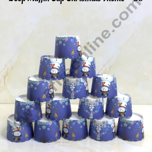 CAKE DECOR™ Deep Muffin Cup Christmas Theme | Muffin Cupcake Liners (50Pcs Pack) Design-09