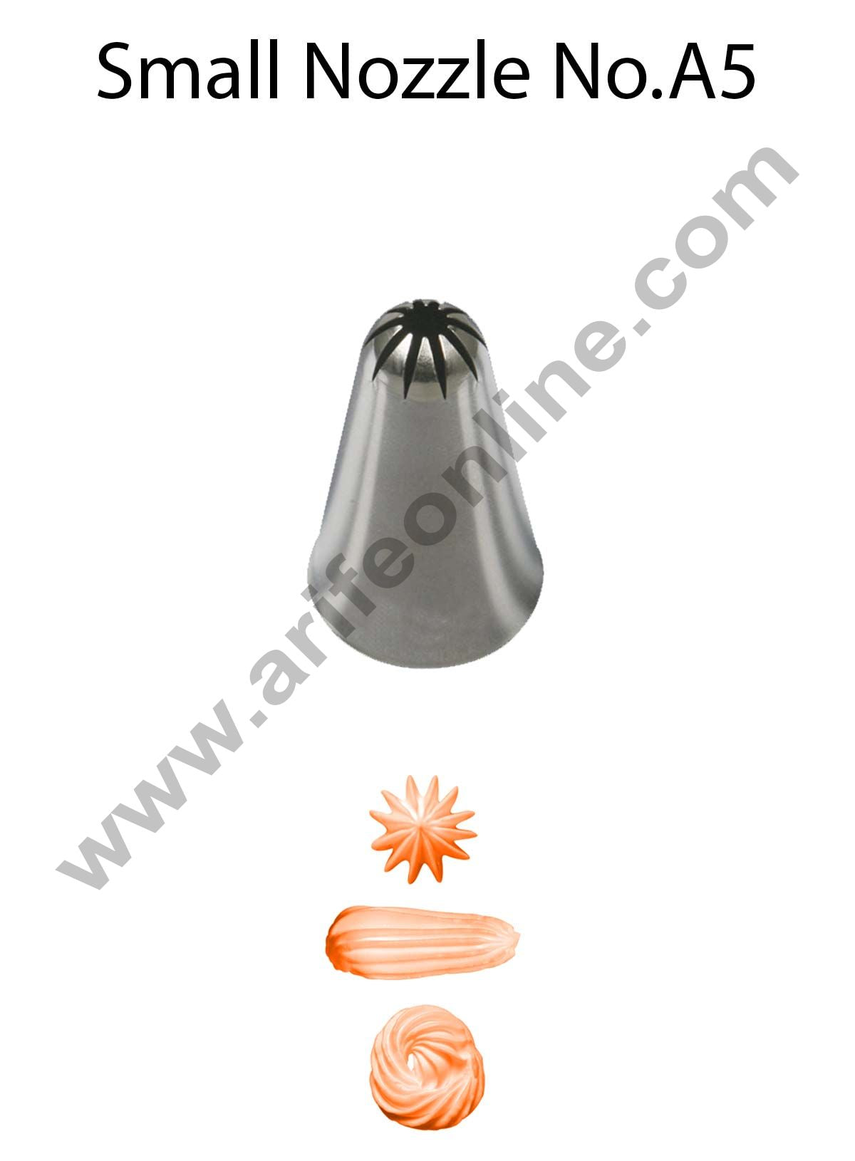 Cake Decor Small Nozzle - No. A5 Closed Star Piping Nozzle
