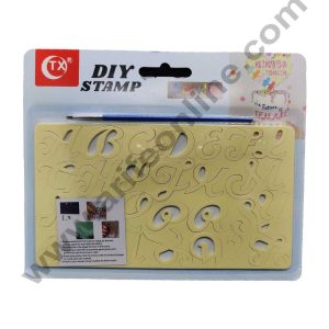 Cake Decor Upper Case Alphabet Acrylic Diy Stamp Embossed Fondant Cake Decorating ABC-011