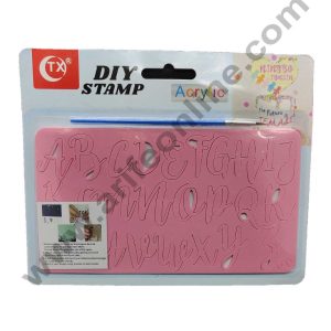 Cake Decor Upper Case Alphabet Acrylic Diy Stamp Embossed Fondant Cake Decorating ABC-012