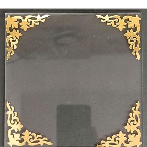 4 pcs Golden Acrylic Corner Cutout Topper - CAKE DECOR™  DESIGN 1