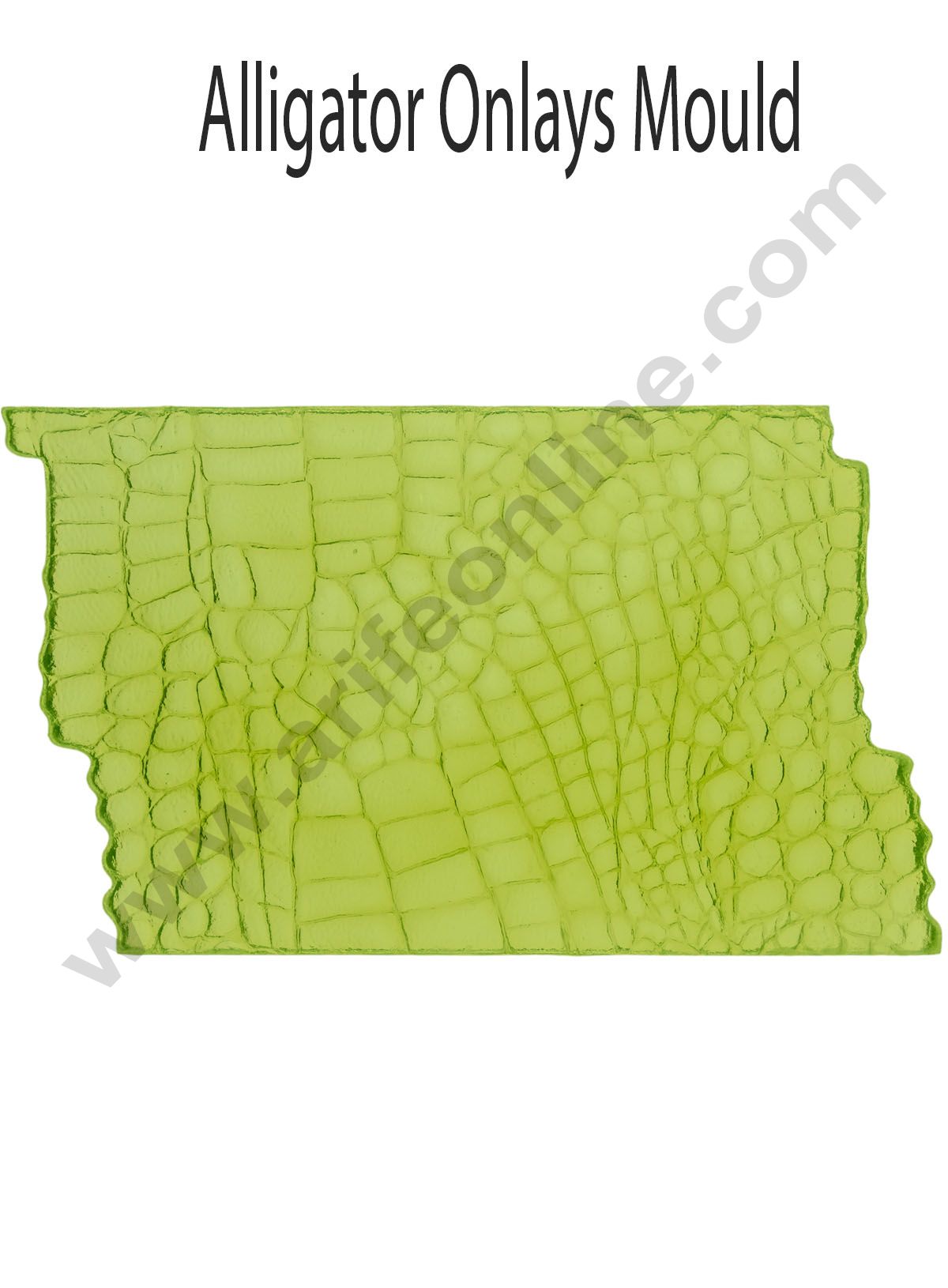 Cake Decor Silicon Alligator Pattern Impression Onlays Fondant Clay Marzipan Cake Decoration Mould