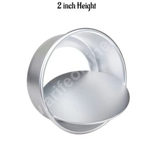 Cake Decor Round Loose Bottom Aluminum Cake Mould Thali 6 in x 2 inch