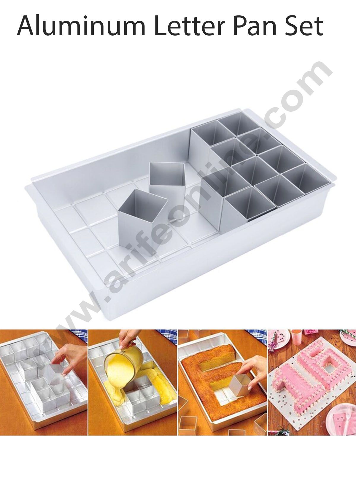 Cake Decor Aluminum Letter Pan Set Cake Mould(SBAM-052)