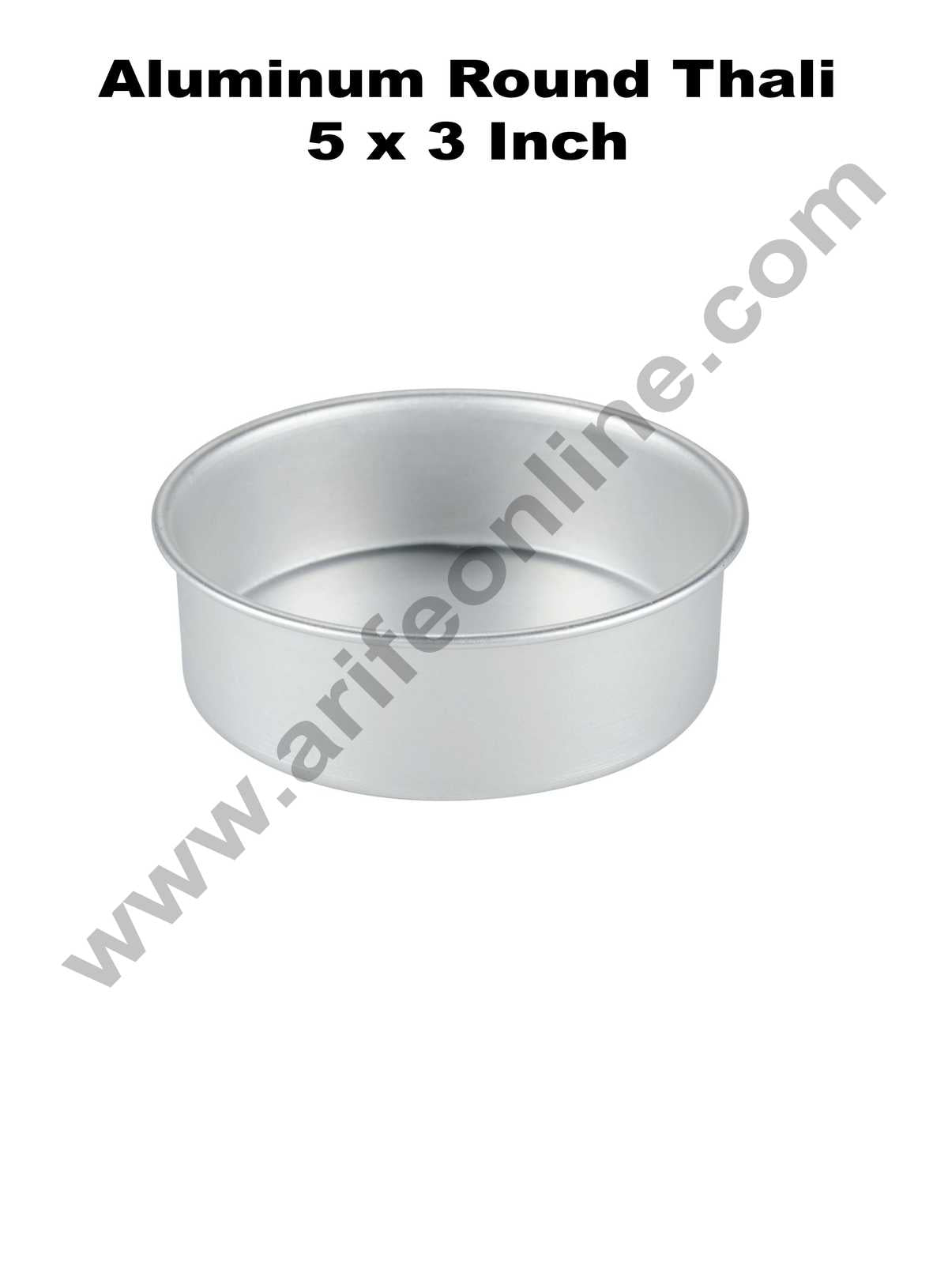 Cake Decor Round Aluminum Cake Mould Thali 5 in x 3 inch