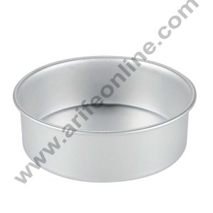 Cake Decor Round Aluminum Cake Mould Thali 8 in x 3 inch