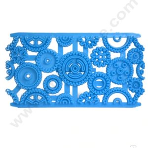 Cake Decor Plastic Clock Work Gears Shape Quilt Mold Embosser Fondant Quilt Mold For Cupcake And Cake Decoration