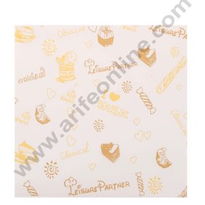 CAKE DECOR™ Imported Printed Parchment Paper | Bento Box Liner | Grease Proof Paper | Wrap Paper -Cake and Pastry Print /Plaid Print (100 Sheets)