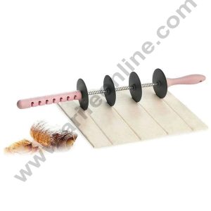 Cake Decor 1pc Blade Adjustable Rolling Roller Cutter Cookie and Pastry Cutter