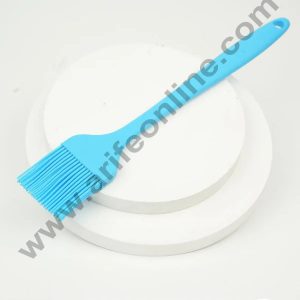 CAKE DECOR™ 1pc Blue Silicone Brush | Heat-Resistant, Non-Stick & Flexible with Silicone Handle