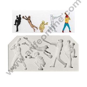Cake Decor Baseball Desing Fondant Marzipan Mould