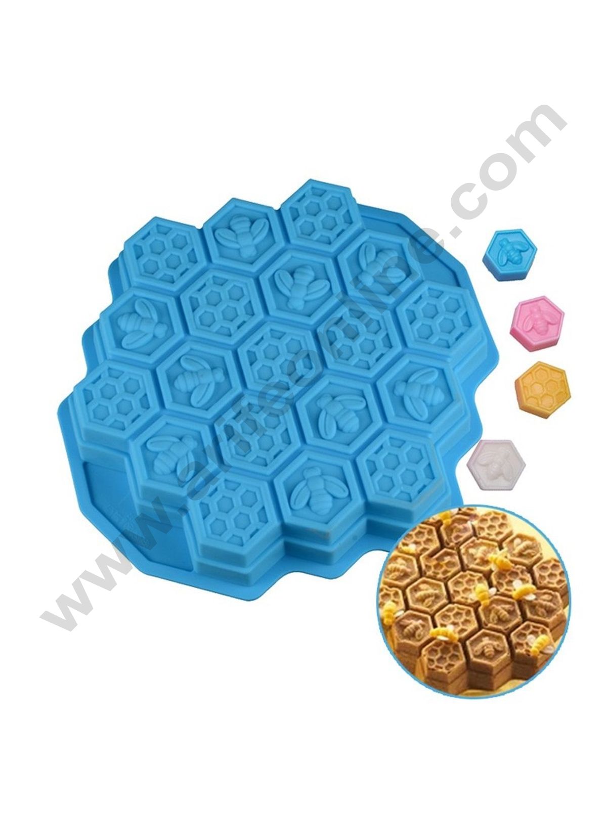 Cake Decor Silicon Bakeware Bee Honeycomb Shape Cake Mould