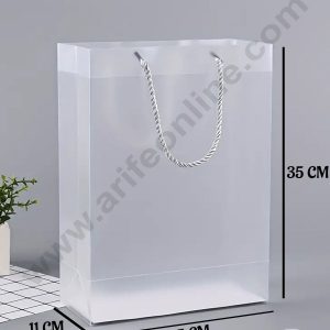 CAKE DECORβ’ Large Plastic Transparent Handbag - 1 Piece | Carry bag | Gift Bag with Handle