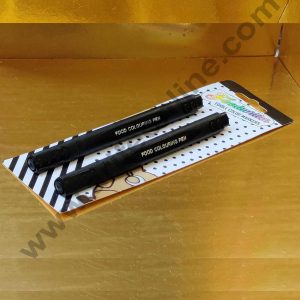 Cake Decor Food Writer Cake Decorating Markers Pens, Set of 2pcs Black
