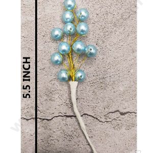Cake Decorβ’ Pearl Bead Flower For Cake Decoration β Blue ( 1 pc pack )